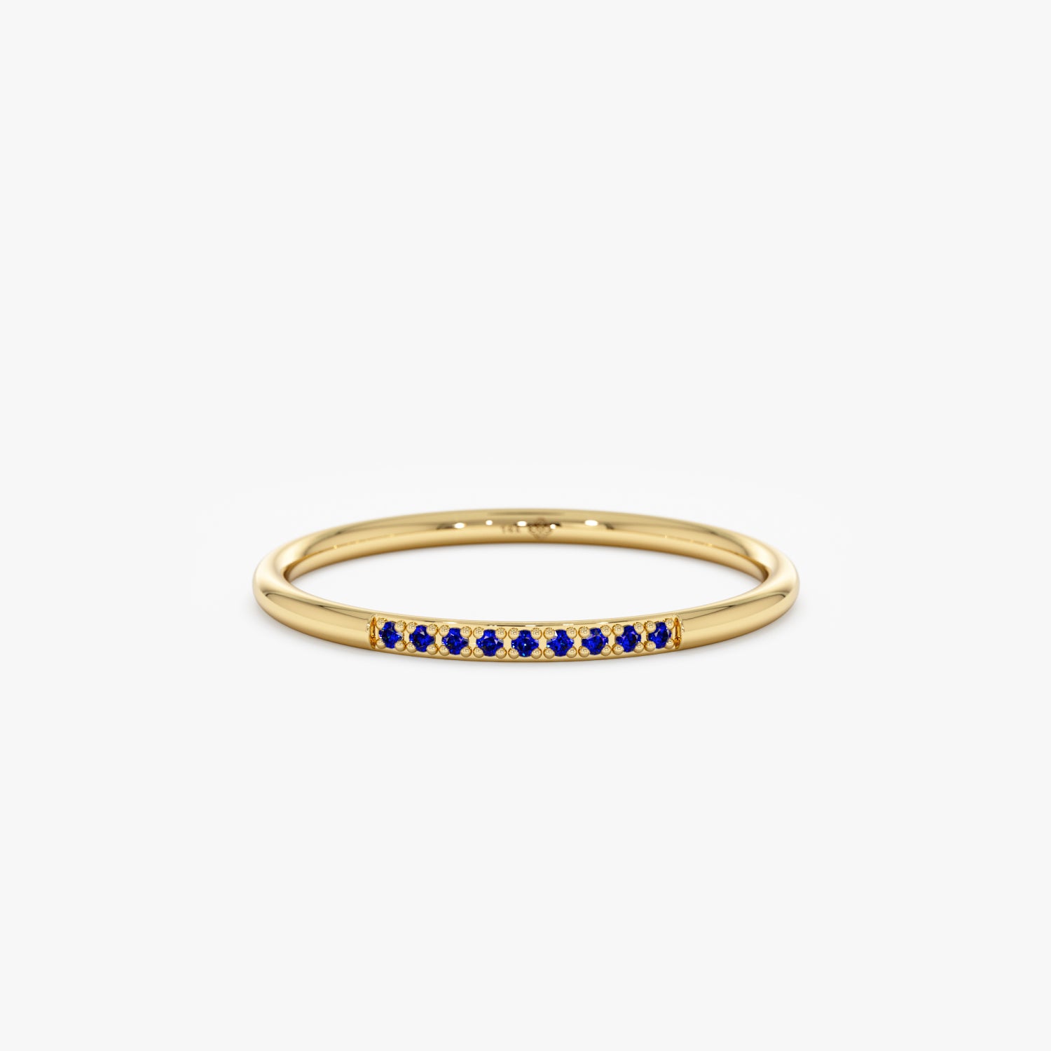 gold light blue sapphire ring