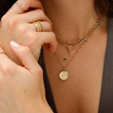 sarah elise jewelry black diamond and solid gold necklace layers