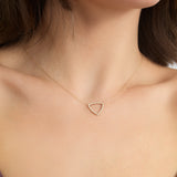 Diamond Triangle Necklace, Tara