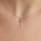 Vintage Diamond Key Necklace, Sysna