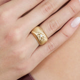 Bold Vintage Design Diamond Ring, Elenis