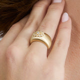 Bold Vintage Design Diamond Ring, Elenis