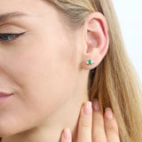 may birthstone emerald stud earring