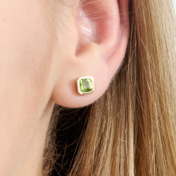 Bold Peridot Stud Earrings, Holland