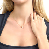 Diamond Lobster Clasp Enhancer Necklace, Eila