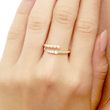 Diamond Spiral Wrap-Around Ring, Nakia