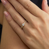 Twisted Diamond Engagement Ring, Josie