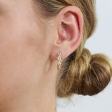 Diamond Paved Infinity Loop Earring, Lottie