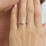 Diamond Teardrop Engagement Ring, Alexandria