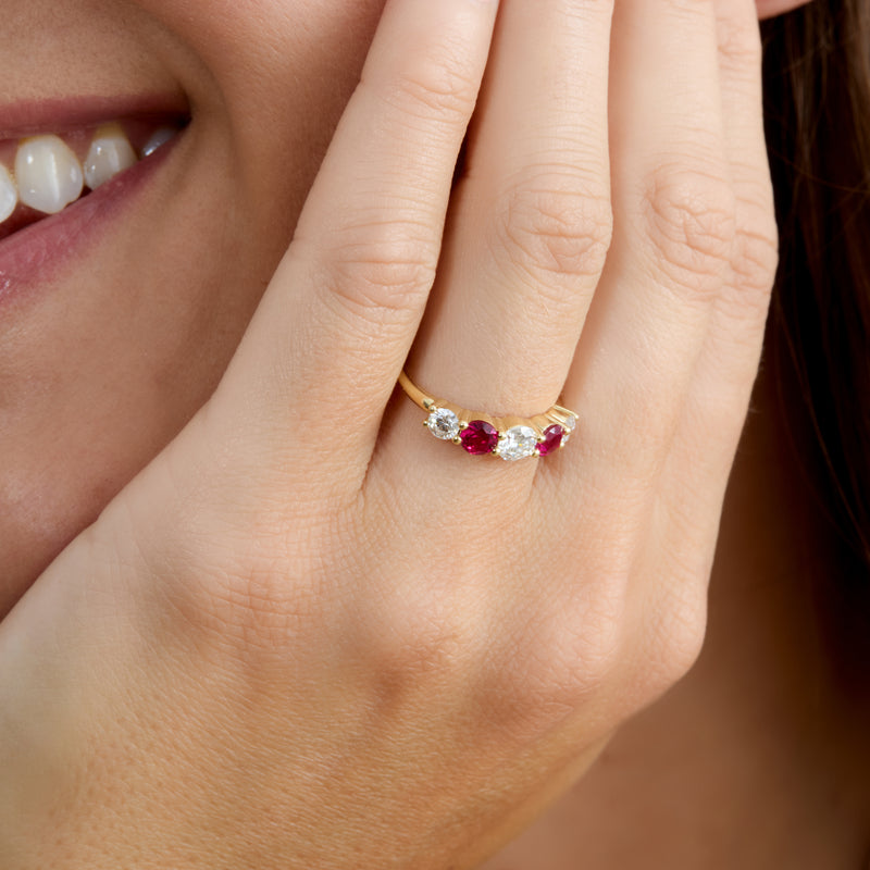 Ruby and Diamond Ring, Rosetta