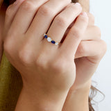 Blue Sapphire Wedding Ring