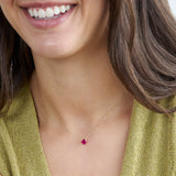 Lab-Grown Ruby Necklace