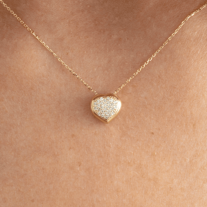 Diamond Heart Necklace, Kree