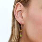 Citrine Peridot Drop Earrings, Yareli