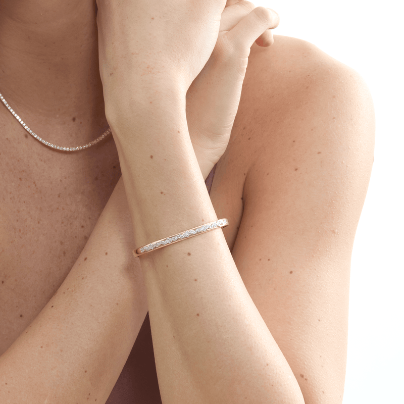 Unique Natural Diamond Bangle, Sarahi