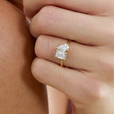 Classic Diamond Toi et Moi Ring, Evie