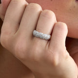 Pave Diamond Croissant Ring, Barbara