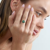 Statement Emerald Pave Ring, Holly