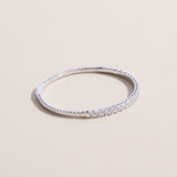 14k lab grown diamond half eternity bangle 