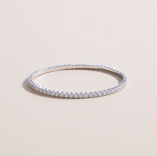 lab grown diamond eternity bangle 