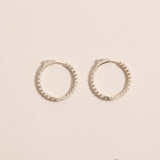 round diamond hoop lab diamond earrings 