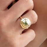 Octagon Peridot Signet Ring, Viviana