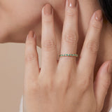 Emerald and Diamond Garland Ring, Fallon