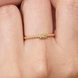 Dainty Peridot Ring