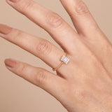 petite diamond engagement ring