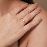 White Sapphire Art Deco Ring, Winnie