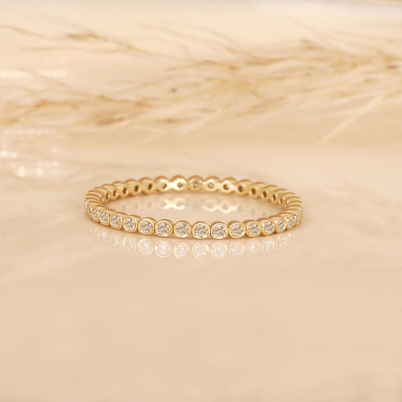 Solid Gold Diamond Full Eternity Band