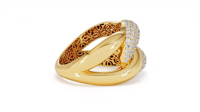 Interlocked Cuban Link Ring, Dulce