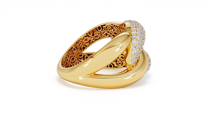 Interlocked Cuban Link Ring, Dulce