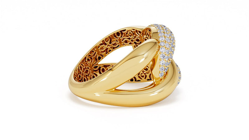 Interlocked Cuban Link Ring, Dulce