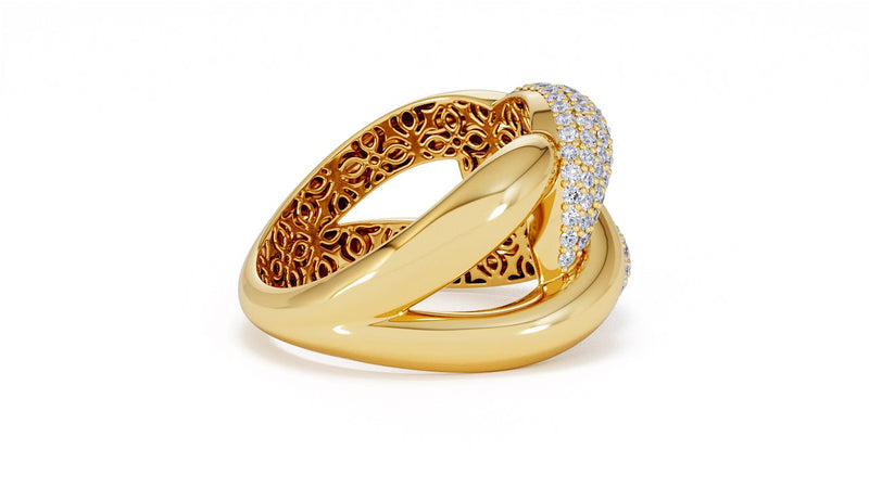 Interlocked Cuban Link Ring, Dulce