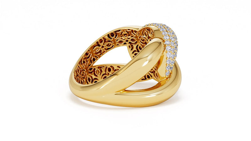 Interlocked Cuban Link Ring, Dulce