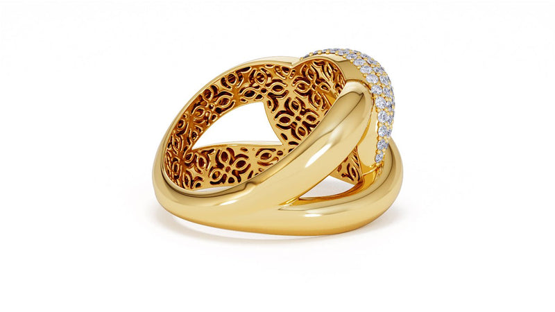 Interlocked Cuban Link Ring, Dulce