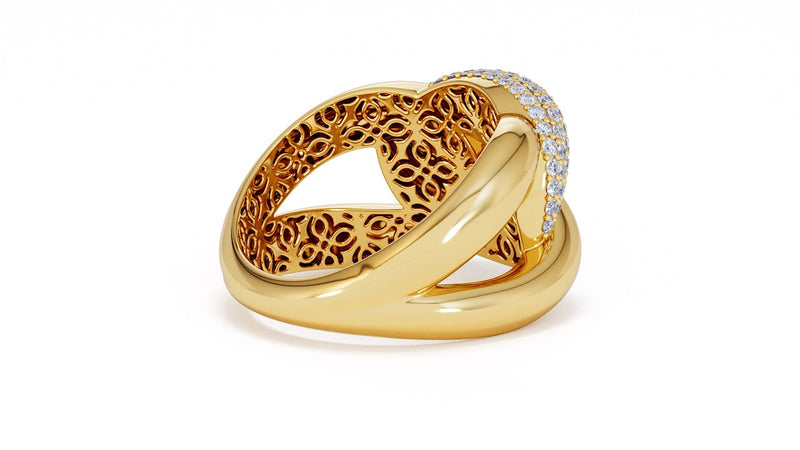 Interlocked Cuban Link Ring, Dulce