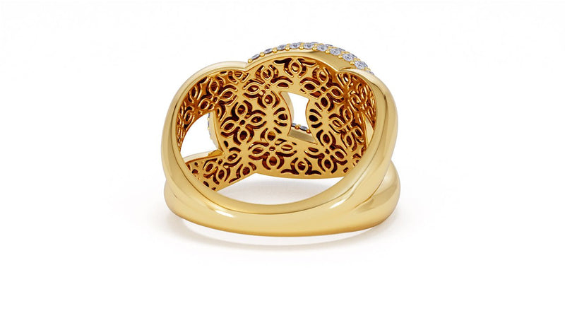 Interlocked Cuban Link Ring, Dulce