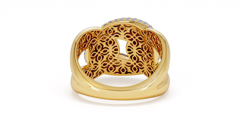 Interlocked Cuban Link Ring, Dulce