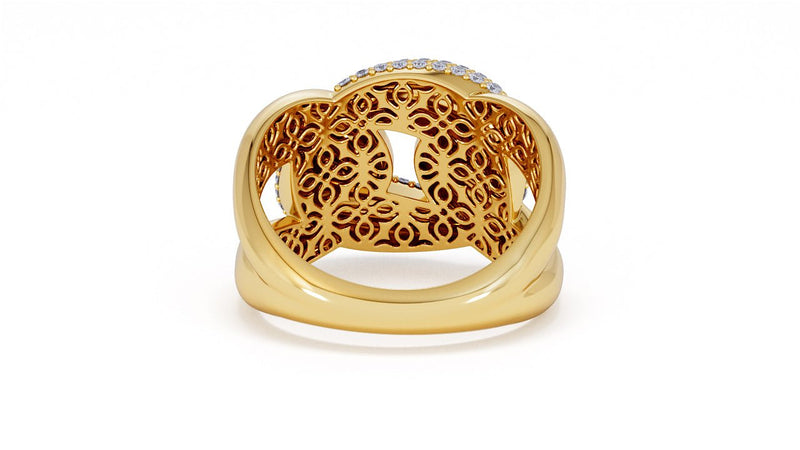 Interlocked Cuban Link Ring, Dulce