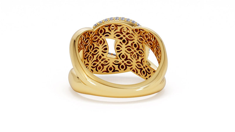 Interlocked Cuban Link Ring, Dulce