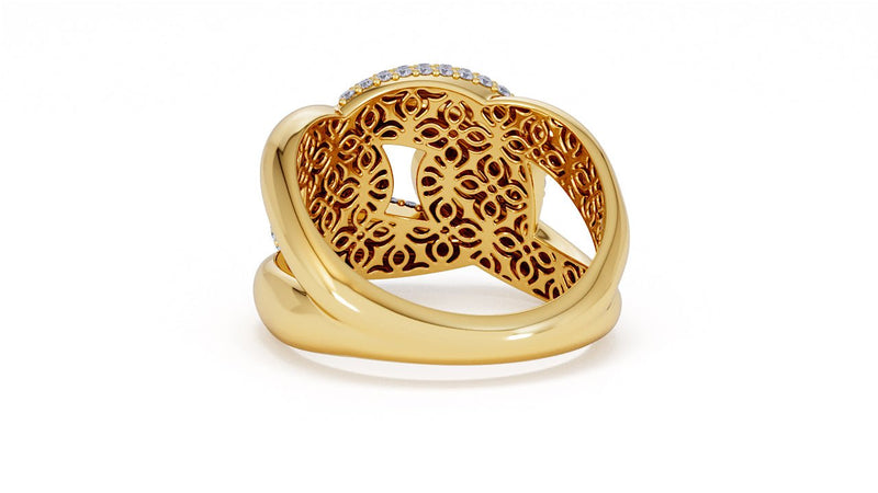 Interlocked Cuban Link Ring, Dulce