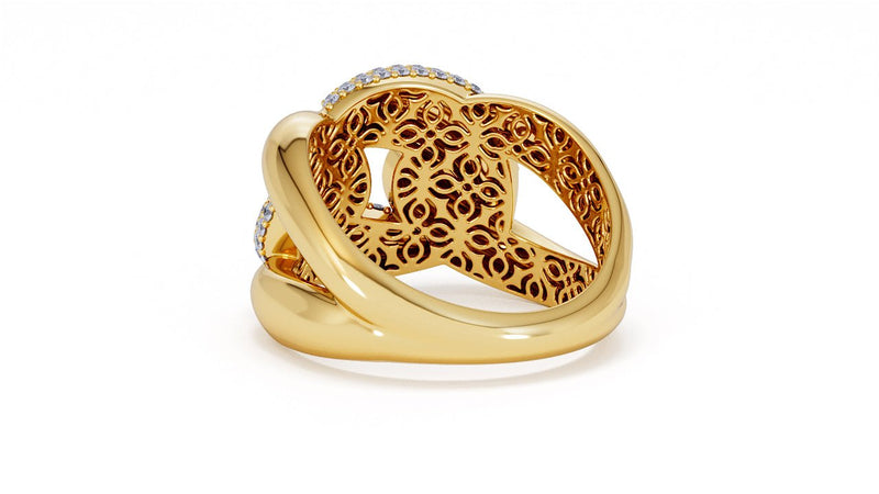 Interlocked Cuban Link Ring, Dulce