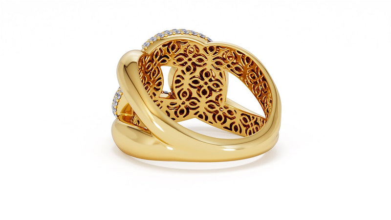 Interlocked Cuban Link Ring, Dulce