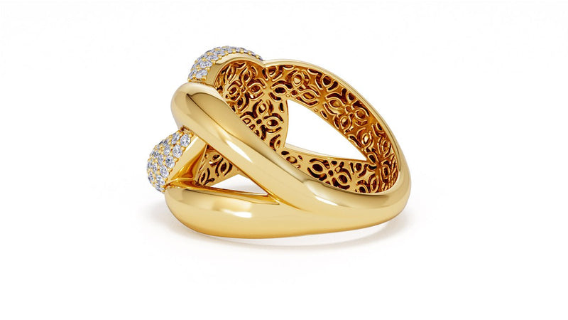 Interlocked Cuban Link Ring, Dulce