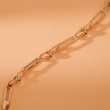 handcrafted in 14k gold bangle chain