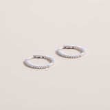 lab crated diamond oval hoop earrings