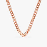 Rose Gold dainty Cuban Chain Necklaces