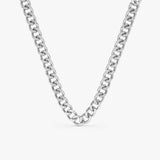 White Gold Cuban Chain Necklaces